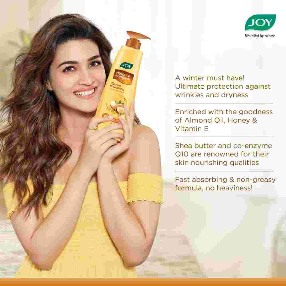 Joy Honey & Almonds Ultimate Nourishing Body Milk Lotion (400 ml) - Image 5
