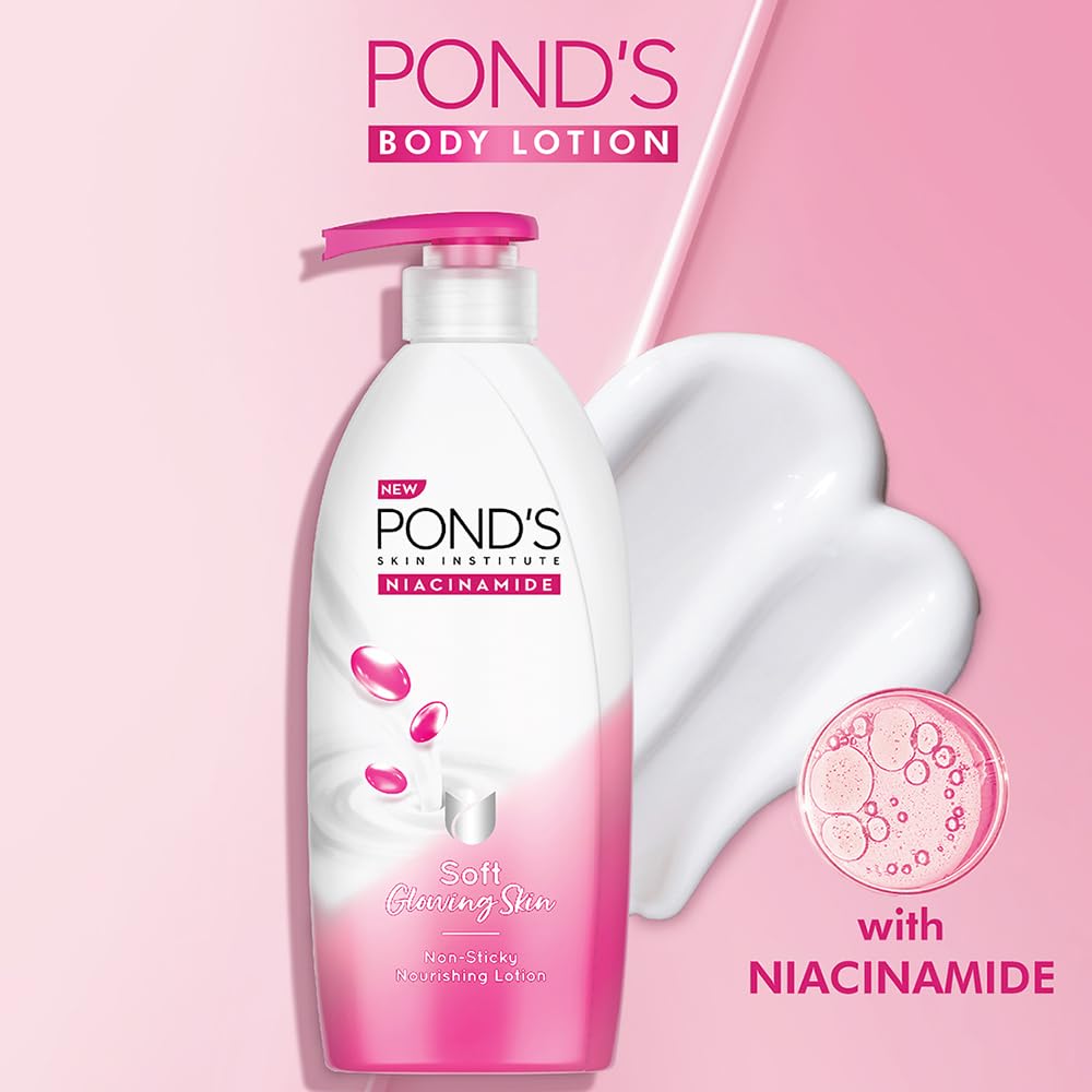 POND'S Triple Vitamin Moisturising Body Lotion for Soft Smooth Radiant Skin Glow 275 ml - Image 3