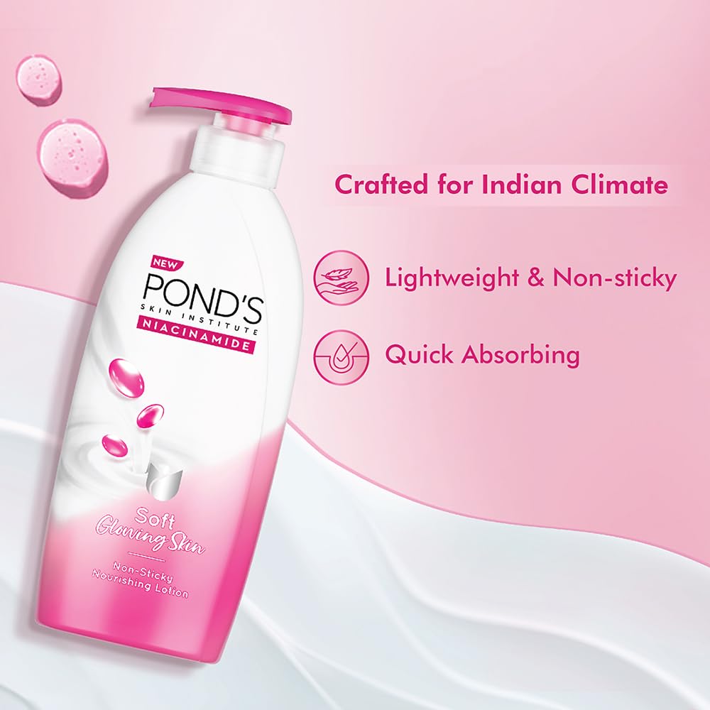 POND'S Triple Vitamin Moisturising Body Lotion for Soft Smooth Radiant Skin Glow 275 ml - Image 7