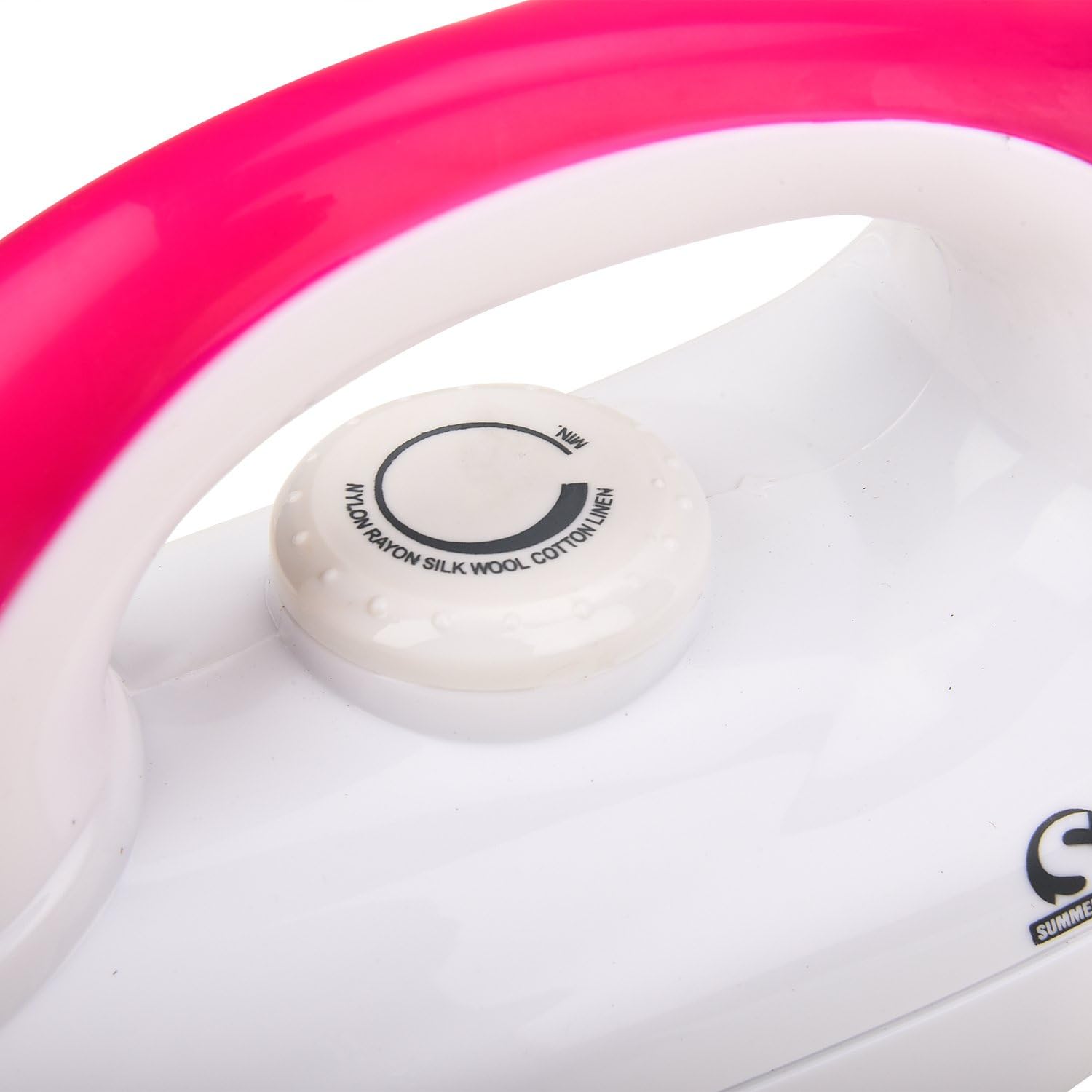 SUMMERCOOL Saphire 750 watt Light Weight Iron Press | Dry Iron | Non-Stick Soleplate | Electric Iron Press | Opti temp technology |Shock Proof Plasti | Automatic shut-off (White) - Image 4