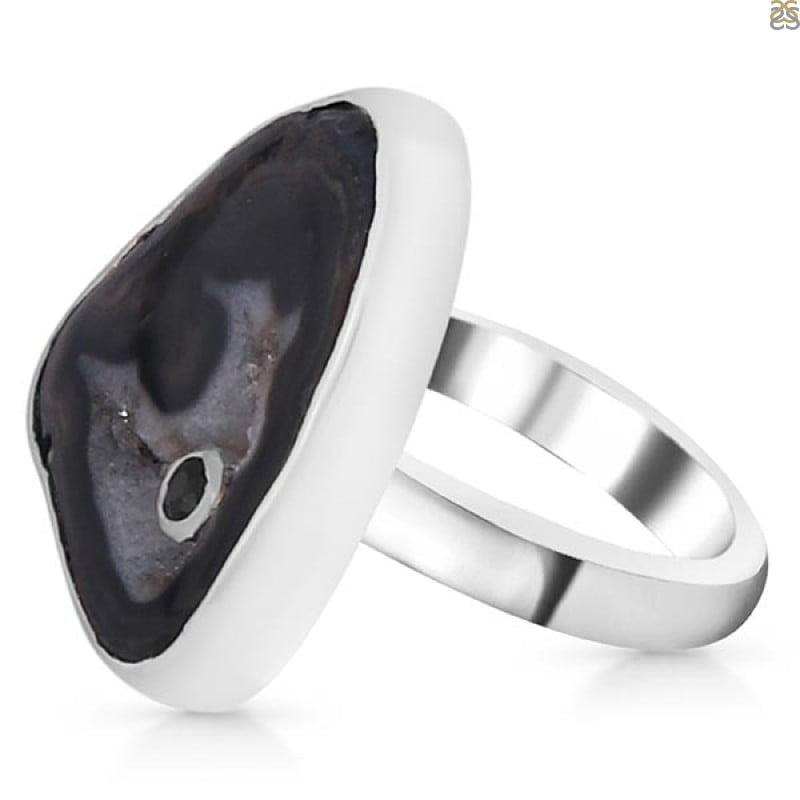 Agate (Black) Adjustable Ring-ADJ-2R (ABL-2-110) - Image 2
