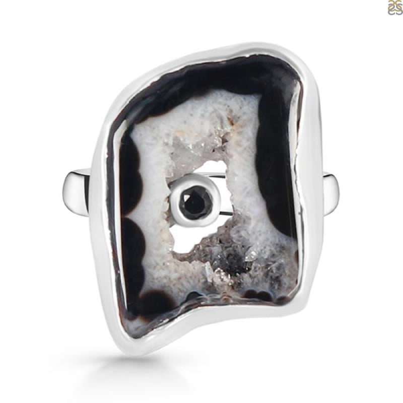 Agate (Black) Adjustable Ring-ADJ-2R (ABL-2-112)