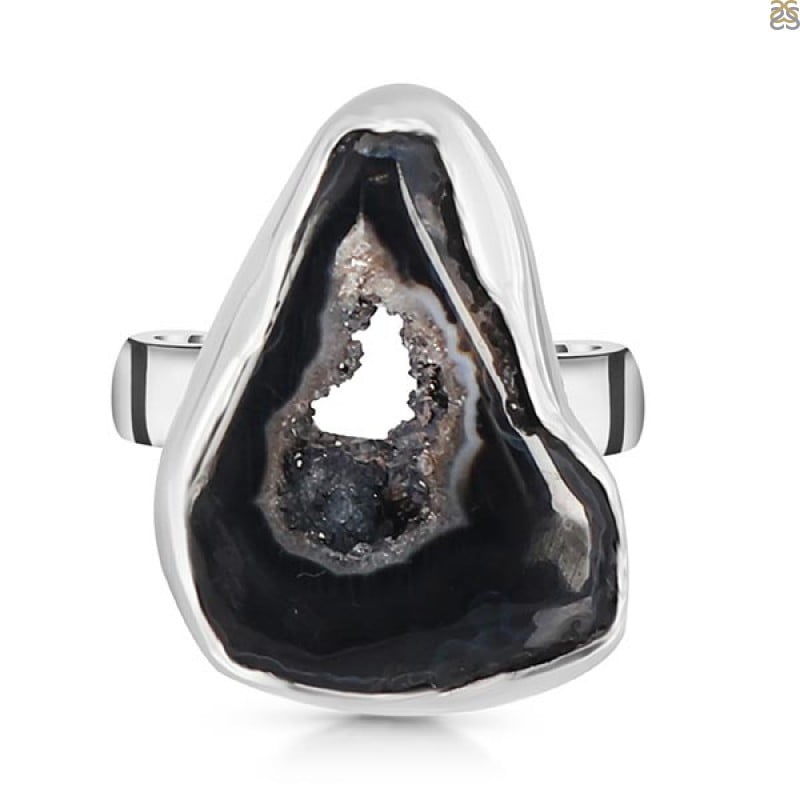 Agate (Black) Adjustable Ring-ADJ-R (ABL-2-115)