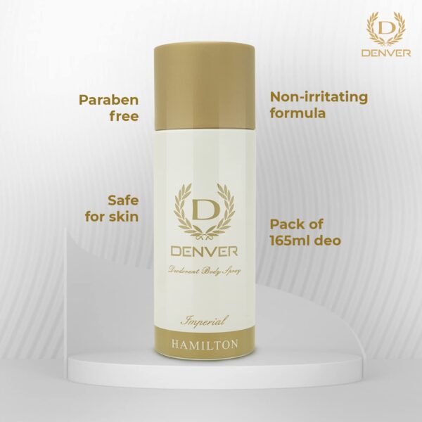 DENVER Hamilton Imperial Deo - 165ML | Long Lasting Deo Spray from Men - Image 6