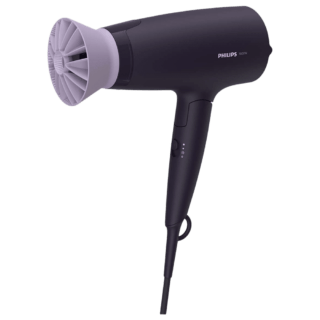 PHILIPS 3000 Series Hair Dryer with 3 Heat Settings & Cool Air Function (Ionic Technology, Purple)