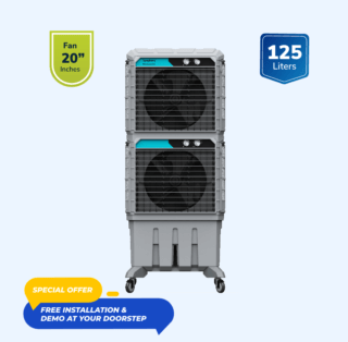 Symphony Movicool DD 125 Desert Cooler - 125L, Grey