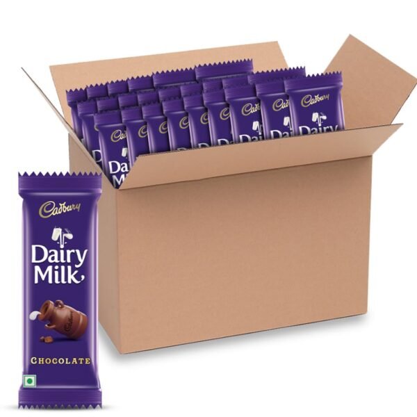 Cadbury Dairy Milk Chocolate Bar, 23 Gram (Pack Of 12)