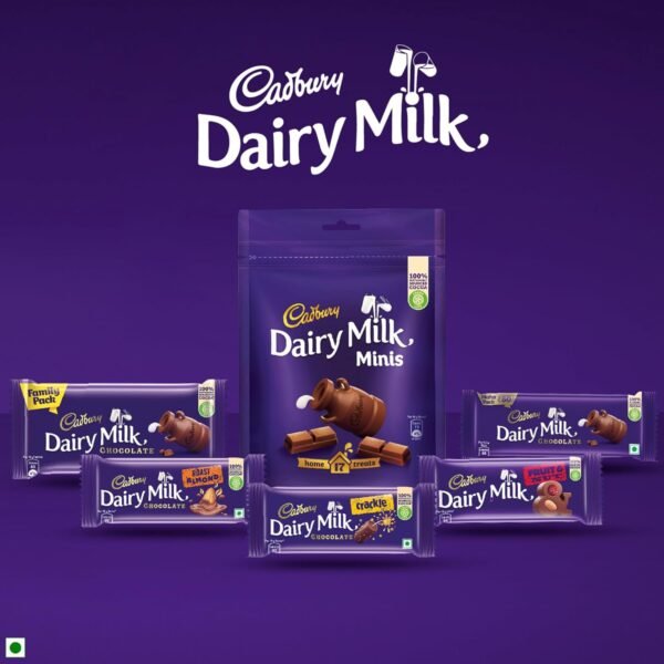 Cadbury Dairy Milk Chocolate Bar, 23 Gram (Pack Of 12) - Image 5