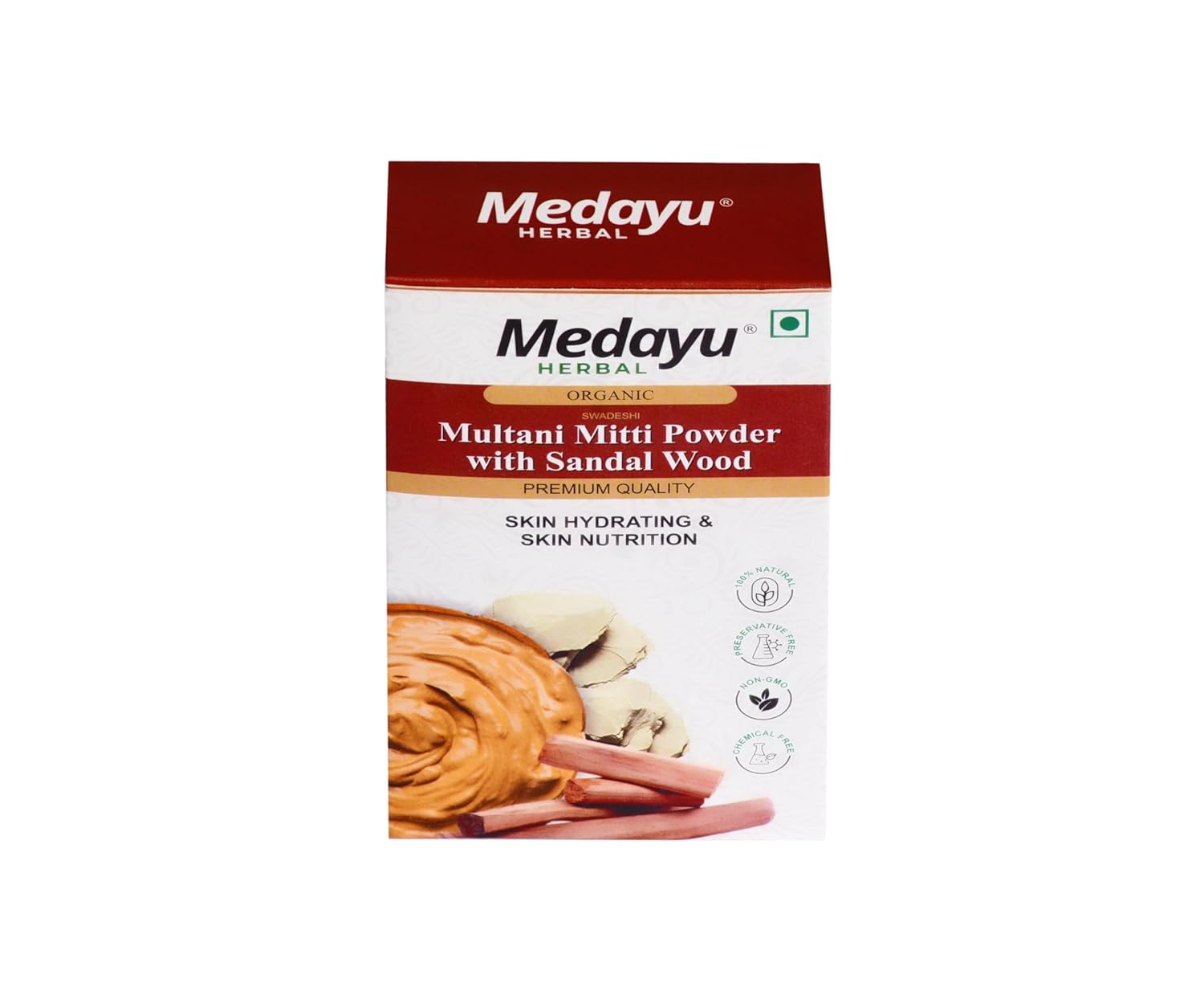 Medayu Herbal Combo Of Multani Mitti Powder With Rose Face Pack & Sandal Wood Powder Face Pack | 200Gm - Image 4
