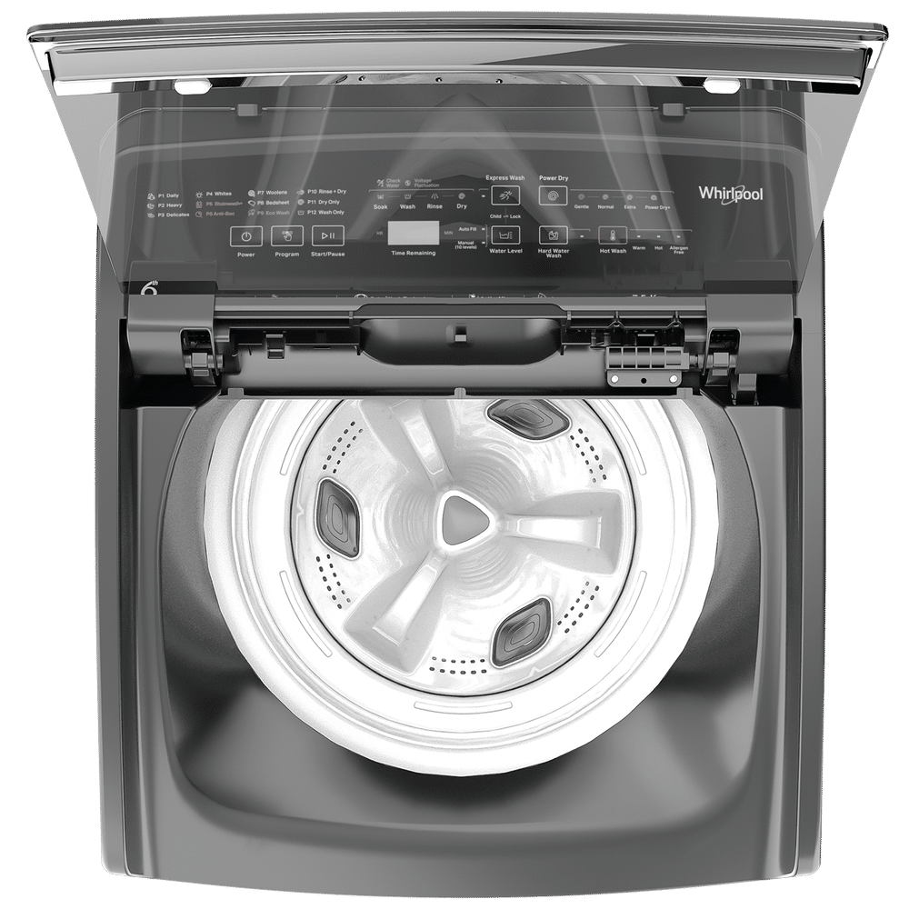 Whirlpool 7.5 kg 5 Star Fully Automatic Top Load Washing Machine (StainWash Pro, 31631, In-built Heater, Grey) - Image 4