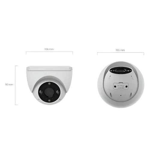 EZVIZ 3MP H4 IP WiFi Dome Camera 2K With Night Colour | Two Way Audio - Image 3