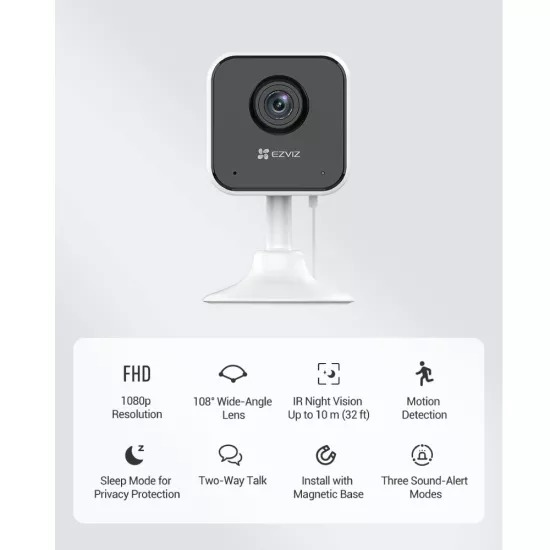 EZVIZ CS H1C 2MP WiFi Dome Camera With Two Way Audio - Image 2